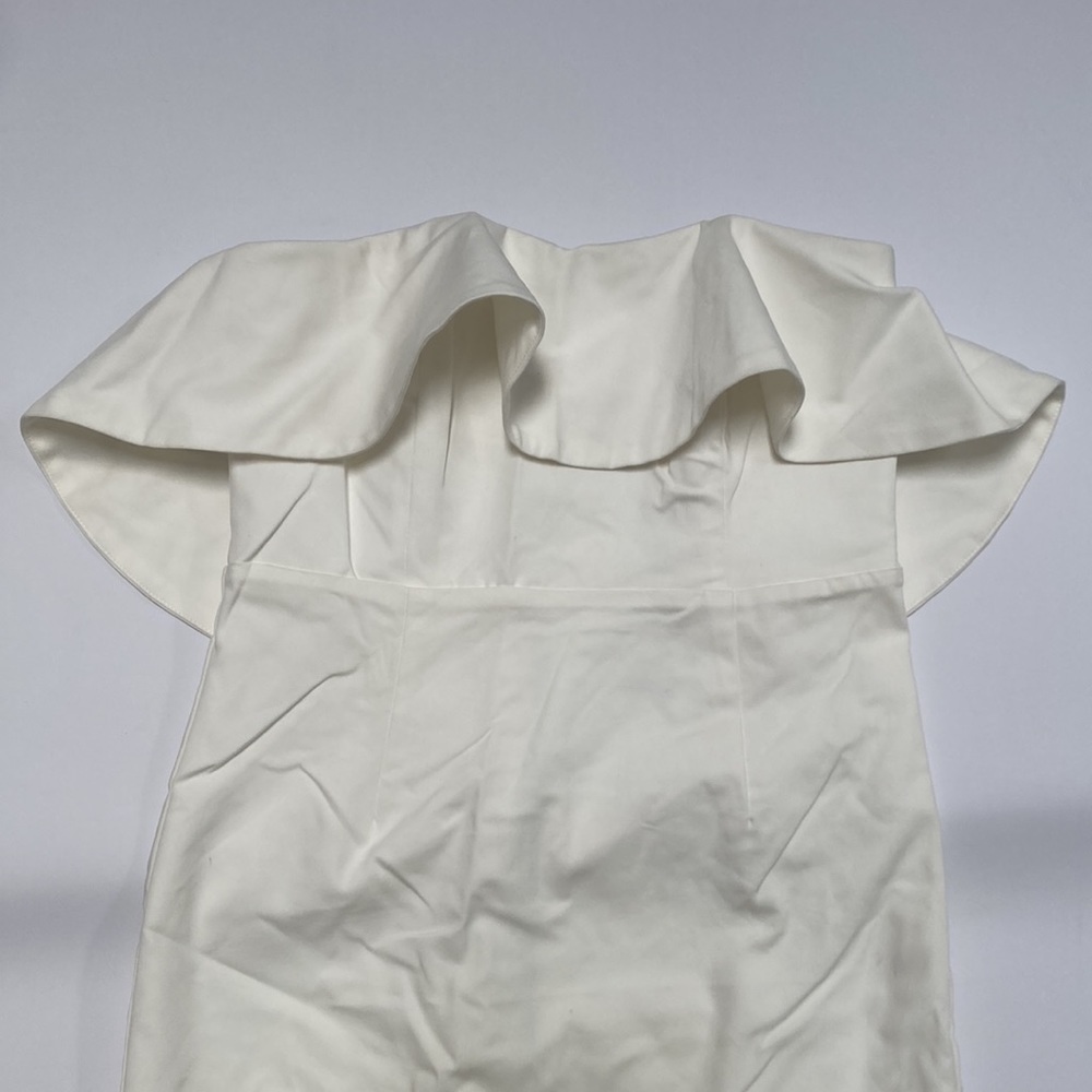 Bardot Ivory Off-Shoulder Ruffle Mini Dress - Picture 3 of 10